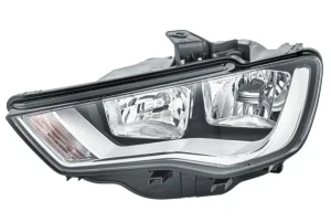 1EJ 010 740-071 HELLA Reflektor lampa lewa z silniczkiem do regulacji