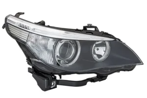 Reflektor lampa prawa bi-ksenon z silniczkiem do regulacji BMW 5 E60 HELLA