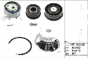 1.6 i OPEL VECTRA B Kit de distribution + pompe à eau INA