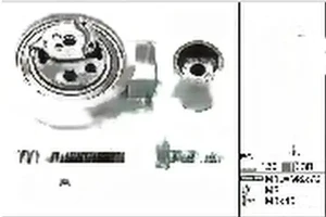 1.4 TDI VW POLO IV Kit de courroie de distribution INA
