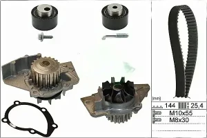 2.0 HDI PEUGEOT EXPERT I Kit de distribution + pompe à eau INA