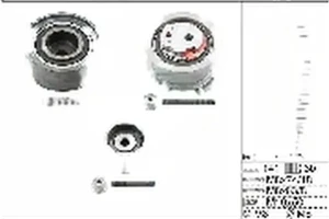 2.0 DI-D MITSUBISHI OUTLANDER II Kit de courroie de distribution INA