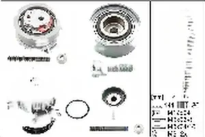 2.0 TDI SKODA SUPERB II Wellenset + wasserpumpe INA