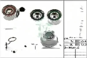 2.5 DI-D MITSUBISHI L200 V Zahnriemen – set INA