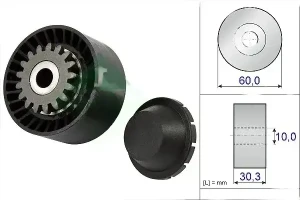 1.2 TCe, 1.2, 1.2 16V RENAULT TWINGO II Keilriemenspanner INA