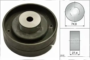 2.3 E, 2.0 20, 2.2 E, 2.0 Galet tendeur de courroie de distribution AUDI 90 B3 INA