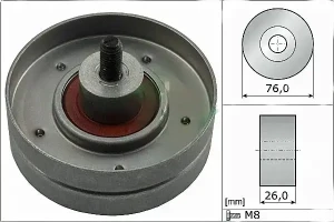 Rullo cinghia trapezoidale 1.6, 1.4, 1.6 XR2i FORD FIESTA III INA