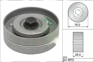 Rullo cinghia trapezoidale 1.7 DTI, 1.7 CDTI OPEL MERIVA A INA