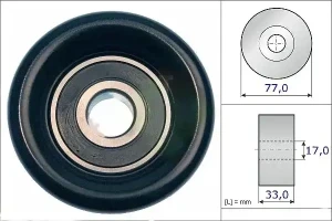 Rullo cinghia trapezoidale 2.5 CRDi HYUNDAI H-1 INA