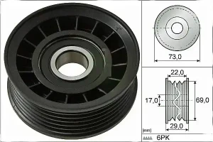532 0649 10 INA Rullo cinghia trapezoidale