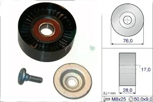 Rullo cinghia trapezoidale CLK 200 MERCEDES-BENZ CLK A209 INA