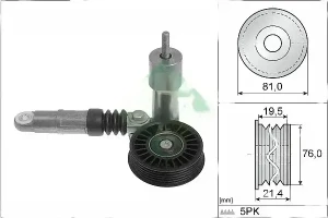 1.9 TDI Napcz paska klinowego wielorowkowego AUDI A6 C5 INA