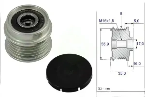 535 0004 10 INA Frizione alternatore puleggia