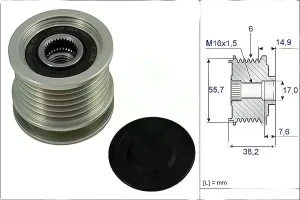 535 0013 10 INA Frizione alternatore puleggia