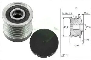 3.0 dCi RENAULT VEL SATIS Frizione alternatore puleggia INA