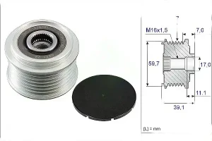 35.15 NISSAN ATLEON Frizione alternatore puleggia INA