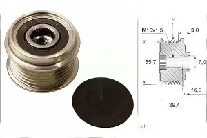 535 0060 10 INA Frizione alternatore puleggia