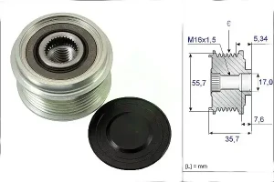 V 230 MERCEDES-BENZ V 638/2 Frizione alternatore puleggia INA