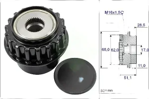 T6 AWD, 3.0 T VOLVO S60 II Frizione alternatore puleggia INA