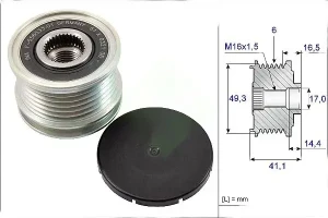 1.6 THP, 1.6 16V PEUGEOT 5008 I Frizione alternatore puleggia INA