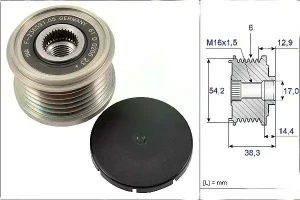 1.4 HDi, 1.3 CITROËN NEMO I Frizione alternatore puleggia INA