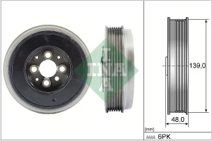 1.9 TDI VW SHARAN 1 Koło pasowe INA