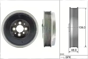 1.9 TDI VW TRANSPORTER T5 Koło pasowe INA