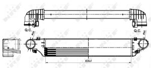 30164A NRF Chłodnica powietrza intercooler