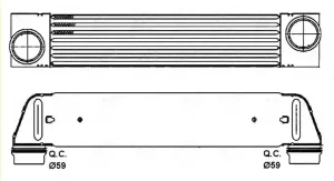 30317 NRF Chłodnica powietrza intercooler