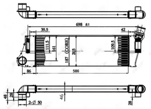 1.9 dCi, 1.5 dCi RENAULT MEGANE II Chłodnica powietrza intercooler NRF