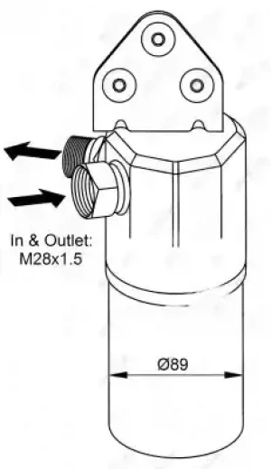 Osuszacz klimatyzacji AUDI A6 C5 NRF