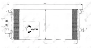 35140 NRF Skraplacz chłodnica klimatyzacji