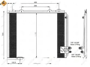 E 200, E 230, E 250, E 320, E 280, E 50, E 300, E 420, E 430, E 55, E 220, E 240 Skraplacz chłodnica klimatyzacji MERCEDES-BENZ W210 NRF
