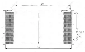 35346 NRF Skraplacz chłodnica klimatyzacji
