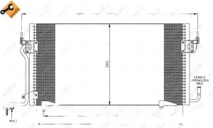 35439 NRF Skraplacz chłodnica klimatyzacji
