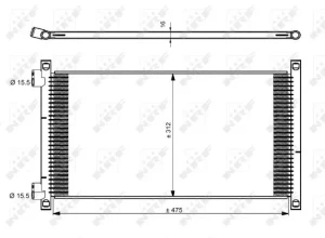 1.9 DS, 1.8 130, 1.9 JTD Skraplacz chłodnica klimatyzacji FIAT PUNTO II NRF