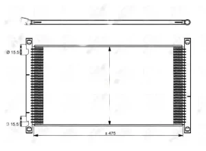 1.9 D, 1.9 JTD Skraplacz chłodnica klimatyzacji FIAT PUNTO NRF