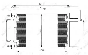35493 NRF Skraplacz chłodnica klimatyzacji