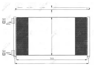 35496 NRF Skraplacz chłodnica klimatyzacji