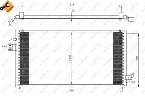 35523 NRF Skraplacz chłodnica klimatyzacji