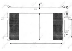 2635 LL, 1830 LL, 2630 LL, 1835 LL Skraplacz chłodnica klimatyzacji MERCEDES-BENZ ECONIC 2 NRF