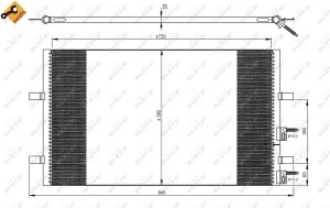 35846 NRF Skraplacz chłodnica klimatyzacji