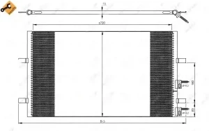 35846 NRF Skraplacz chłodnica klimatyzacji