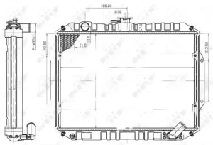 2.5 D, 2.5 TD MITSUBISHI L200 Chłodnica wody NRF