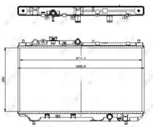 509512 NRF Chłodnica wody