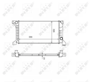 2.5 DI, 2.0, 2.0 i FORD TRANSIT IV Chłodnica wody NRF