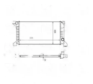 2.0 FORD TRANSIT Skrzynia (T_ _) Chłodnica wody NRF
