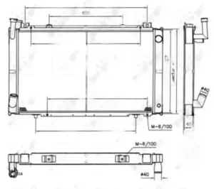 2.8 TD NISSAN PATROL III Chłodnica wody NRF