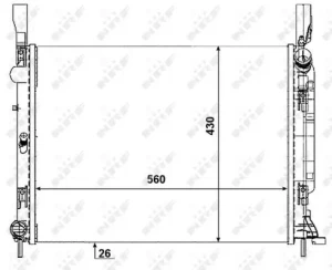 1.5 dCi RENAULT KANGOO II Chłodnica wody NRF