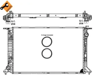 RS4 AUDI A4 B8 Chłodnica wody NRF